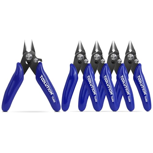 5 Pack 3.5" Wire Cutter Small Flush Cut Pliers - color: 3.5"- 5 Pack