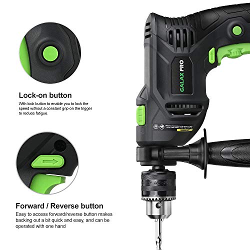 GALAX PRO 5Amp 1/2-inch Hammer Drill with 105pcs Accessories - style: Hammerdrill with 105pcs Accessories