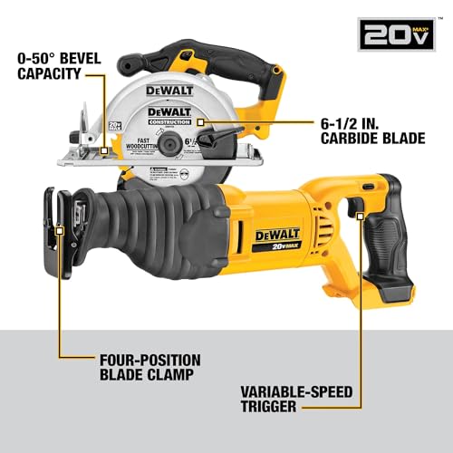 DEWALT 20V MAX Power Tools, 9 Cordless Tool Combo, Impact and Drill Driver, Oscillating Tool, Grinder,Circular and Reciprocating Saw,Right Angle Drill,Speaker,LED Light, 2 Batteries,Charger (DCK940D2) - style: Standard / (2 batts)