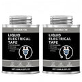 Liquid Electrical Tape 2-Pack, Black, 125ml Each, Waterproof, Fast Drying, High Temperature Resistant, Flexible Rubber Coating for Wires Cables Electrical Equipment, Anti-Corrosion Insulation Sealant