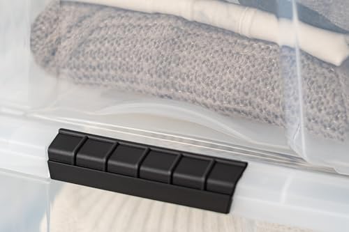 IRIS USA 6-Pack 40 Quart Storage Bins with Lids, Clear - color: Clear, size: 40 Qt, style: 4 Pack