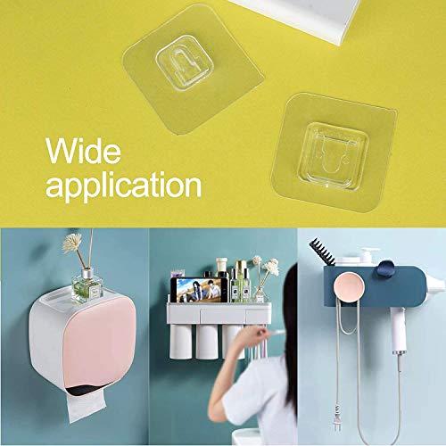 Double Sided Adhesive Wall Hooks,24 Pack Self Adhesive Hooks,Suitable for Hanging and Organizing