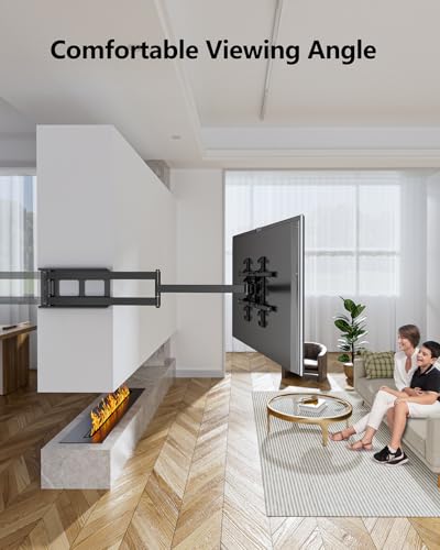 FORGING MOUNT Long Arm TV Wall Mount for 42-90 Inch TVs up to 150 lbs - size: Fits 42"-90" TVs