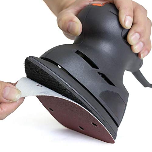 Coceca Mouse Detail Sander Sandpaper Sanding Paper Assorted Sanding Pads 40 80 120 180 240 Grits (50pcs Mouse Sandpaper) - style: 50pcs：each 10 of40/80/120/180/240 grit