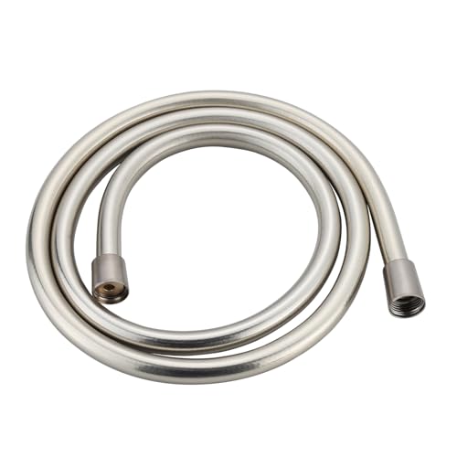 63-Inch Handheld Shower Head Hose Replacement, Compatible with Hansgrohe Premium Shower Hose Universal G 1/2" Connection, Polished Nickel, 28276833 - size: 63 Inch-Brushed Nickel