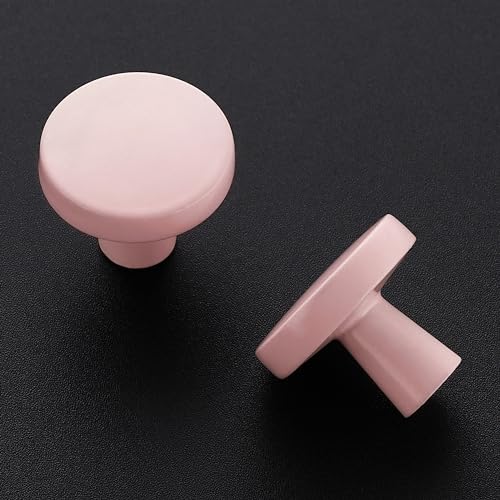 Ravinte Pink Drawer Pulls, 1-1/4 Inch Cabinet Knobs,25 Pack - color: Pink
