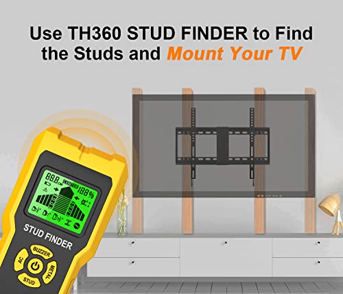 Stud Finder Wall Scanner 5-in-1 - Detector for Wood, Metal, Joists, Pipes (TH360)
