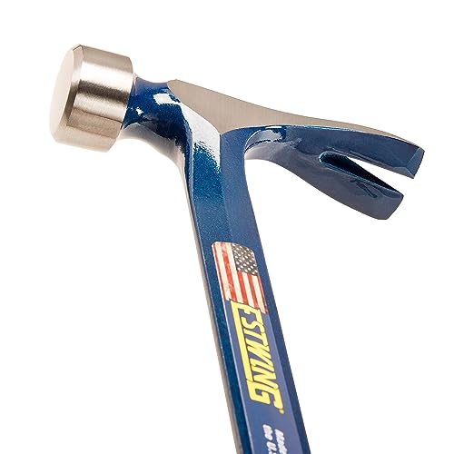 ESTWING Framing Hammer, 25 oz Smooth Face, Shock Reduction Grip, E3-25S - style: Smooth Face