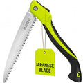 Folding Camping saw 11 Inch - Heavy Duty Pruning Saw with Triple-Cut SK5 Blade, 7 TPI Razor Teeth for Tree Trimming, Wood Cutting, Camping, Bushcraft, and Gardening - size: 11 INCH (Lime Green)