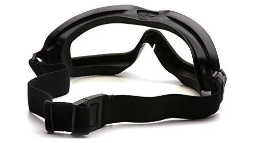 Pyramex Safety Products GB6420SDT V2G Plus Safety Glasses, Gray Anti-Fog Dual Lens - color: Black Frame, Dual Clear H2x Anti-fog