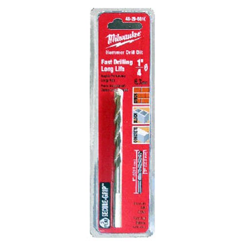 Milwaukee 48-20-8800 Hammer Drill Bit 1/8-by-1-1/2-by-3-Inch, 2-Pack - size: 1/8-by-1-1/2-by-3-Inch