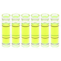 HARFINGTON 6pcs Small Cylindrical Bubble Level Vials 7x26.3mm PMMA Mini Horizontal Bubble Spirit Level Measuring Layout Tools for RV TV Picture Frame Hanging Tool Leveler - size: 26.3mm