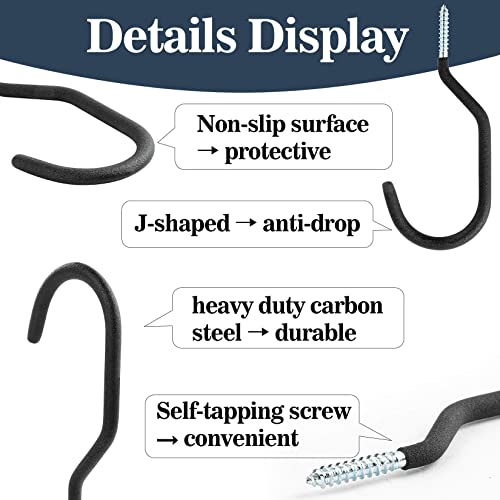 MAQIHAN 10 Garage Hooks Heavy Duty Bike Racks Wall Ceiling Hanging Storage
