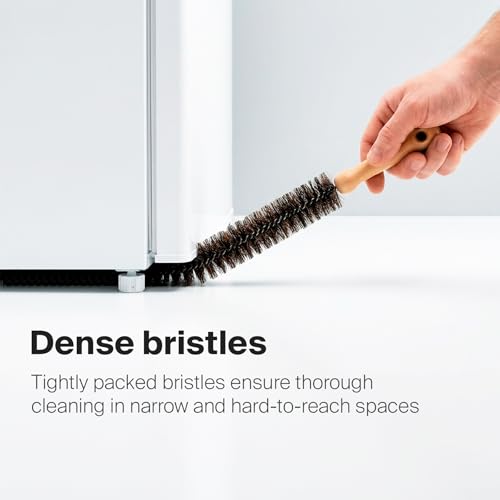 KONEX 44" Dryer Vent Cleaner Brush Flexible Lint Trap Cleaning Tool with Horsehair Bristles - style: Conical Horsehair