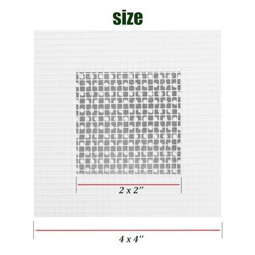6 Pack 2 inch Wall Patch Repair, Drywall Patch Self-Adhesive Mesh Drywall Repair Patch and Fiberglass Repair Kit,Heavy Duty Dry Wall Hole Repair Patch for Drywall Plasterboard(2 x 2'') - size: 2inch*6