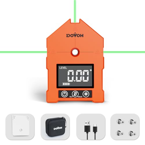 DOVOH 3-in-1 Digital Angle Finder with Laser, Digital Angle Gauge, WG-3L