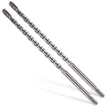 1/2x12 SDS-Plus Rotary Hammer Drill Bit, Carbide Tip 4-Cutter for Brick,Stone & Concrete, Packed of 2pcs. - size: 1/2x12" (2pcs)