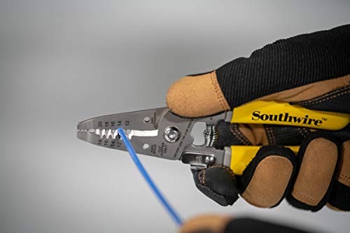 Southwire Electrical Wire Tool Kit - Multipurpose Set for Installation & Repair - Stainless Steel Wire Stripper, Multi-Bit Screwdriver, Cutting Pliers - New Grip