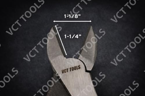 VCT 2 Pack 10 Inch Diagonal Cutting Pliers, Heavy Duty Professional Side Cutters, Non‑Slip Comfort Grip
