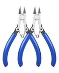 IGAN-330 Wire Flush Cutters (Pack of 2), Electronic Model Sprue Wire Clippers, Ultra Sharp and Precision CR-V Side Cutting nippers, Ideal for Clean Cut and Precision Cutting Needs - size: 5''x2