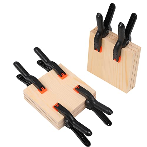 12 Pack Plastic Spring Clamps, 3.5inch Small Heavy Duty Clips for Crafts, Backdrop Stand, Woodworking, Photography Studios (Black) - size: 12 Pack,3.5inch