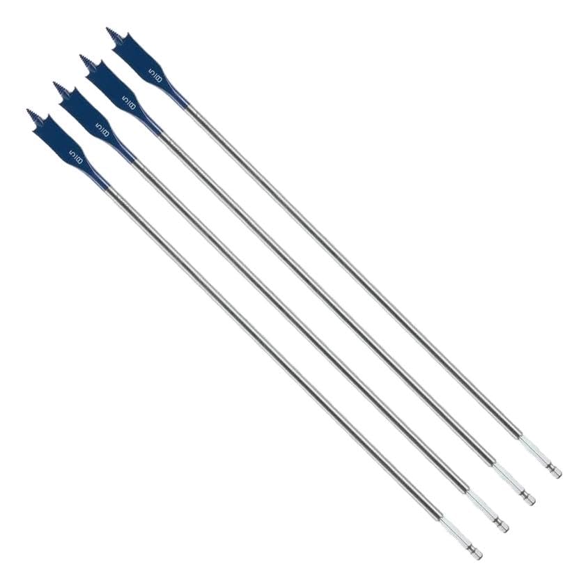 BOSCH DLSB1007 1-Piece 5/8 in. x 16 in. Daredevil Extended Length Spade Bits (Pack of 4) - size: 5/8 in (Pack of 4)