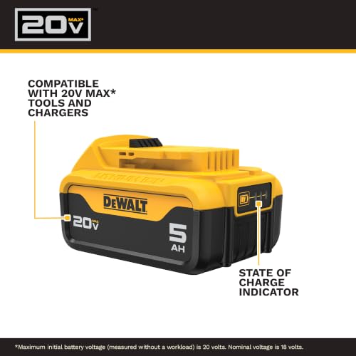 DEWALT 20V MAX Cordless Impact Wrench with Hog Ring Anvil, Brushless High Torque 1/2 Impact Gun, 4-Mode Speed, Includes Battery, Charger and Kit Bag (DCF900P1)