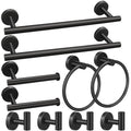 10pcs Matte Black Bathroom Hardware Set - color: 10pcs 16" Matte Black