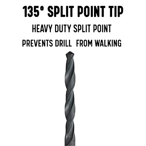 Drill America 3/64" x 6" High Speed Steel Aircraft Extension Drill Bit (Pack of 12), DWDA/C Series - size: 3/64" (Pack of 12), style: 6" Length