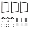 1-Tier Square Shelf Bracket, Wall & Ceiling Mount, 3 Pack - size: 1 Tier Bracket-3 Pack