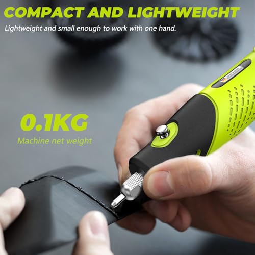 KEPEAK Cordless Rotary Tool, Rotary Tool Kit 231 Accessories, 18,000 RPM 5-Speed Rechargeable Rotary Tool for 3D Printing, DIY Crafts, Sanding, Polishing, Drilling, Etching, and Engraving