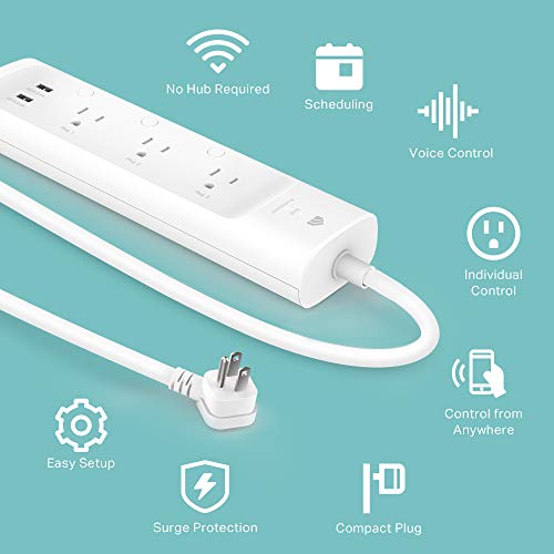 Kasa Smart Plug Power Strip, KP303, Smart Outlet, No Hub Required