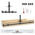 44" Max Cabinet Hardware Jig, with 16" Cabinet Handle Jig,Aluminum Alloy - color: Black
