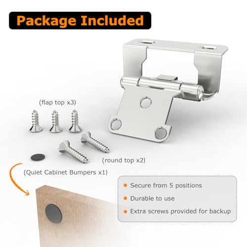 Chibery 10 Pack | 1/2 inch Overlay Semi Partial Wrap Around Cabinet Hinges, Self Closing Face Frame Variable Decorative Replacement, Kitchen Hardware, with Screw & Quiet Bumper (Satin Nickel) - color: Satin Nickel