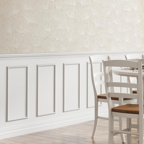 INMOZATA Pre-Cut Peel and Stick Wall Molding Wainscoting Panels, 24" x 12" - size: 24" x 12"