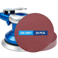 20 Pack 6 Inch PSA Sanding Discs 320 Grit Aluminum Oxide Red - size: 320 grit