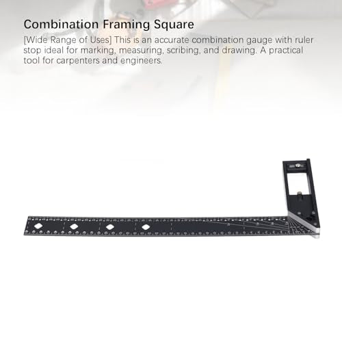 45 90 Degree Multi Angle Square Measuring Ruler, Professional 3D Multi Angle Measuring Ruler, Aluminum Alloy Woodworking Marking Ruler, High Precision Framing Square