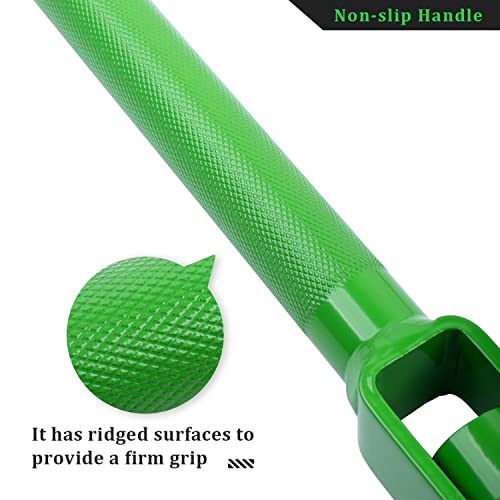 Winch Bar, 40" Combination Winch Bars with Square Head, Black & Green - color: Black & Green, size: 1 Pack