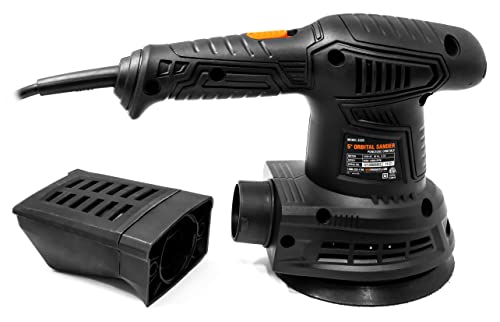 WEN 6305 3.7-Amp 5-Inch Variable Speed Random Orbit Rotary Sander, Black - size: Rotary Sander, Corded