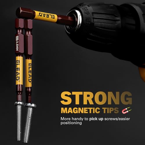 21-Piece 2.5" Allen-Wrench Hex Drill Bit Set, Durable Impact Allen Key Set, Long-Lasting Strong Magnetic Hex Screwdriver Bit Set, SAE & Metric Size, Mechanic Automotive Furniture DIY Home Repairs - size: 21-Piece