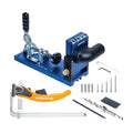 POWERTEC 72104 Aluminum Pocket Hole Jig Set with 7" Quick Release Ratcheting Table Clamp | Joinery Woodworking Jig Tool with Base, 1-1/4" Dust Port and Hardware - style: AluminumPocket Hole Jig Set w/ 7" Clamp