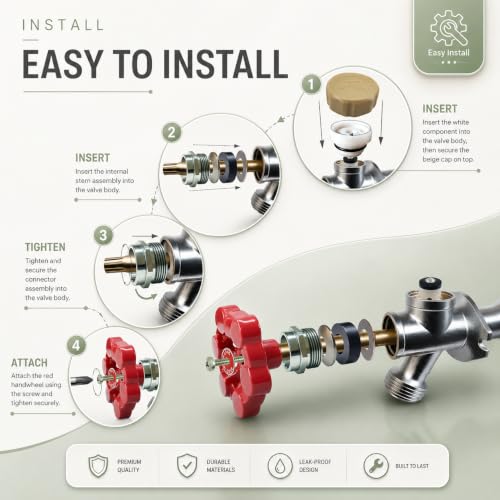 Outdoor Faucet Repair Kit for VACVBKX1B Vacuum Breaker, ASSE 1019-A
