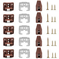 Surf Turtle 5 Sets Center Mount Drawer Track Glides with Metal Backing - style: 5 Pack/Classic With Metal Brackets
