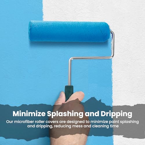 Paint Roller Kit with Extension Pole, 9 Inch Paint Roller Set