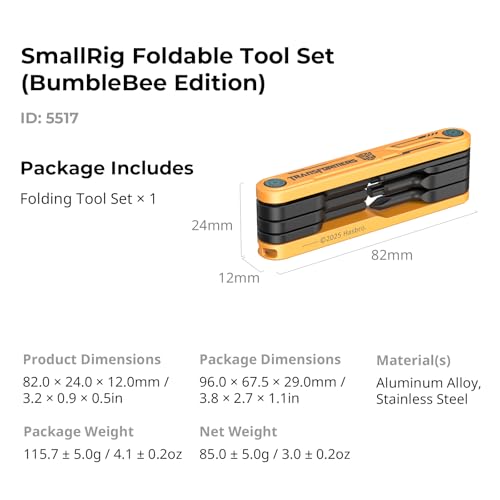SMALLRIG Foldable Camera Tool Set-5517 - color: Bumblebee Edition