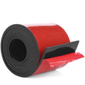 WochiTV Adhesive Solid Rubber Strips, 5" Wide x 1/8" Thick x 60" Long Self Stick Black Neoprene Rubber Rolls Perfect for DIY Insulation Cushion Gasket, Sealing, Liner, Weather Striping - size: 5" W X 60" L, style: 1/8" Thick Adhesive