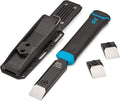 OX Pro 1" Replaceable Tip Wood Chisel with Sheath - Full Tang, Extra Tips | Holster Mounts to Tool Belt & Molle Systems, Reinforced Striking Cap Resists Bending, Slim Ergonomic Grip, Precise Control