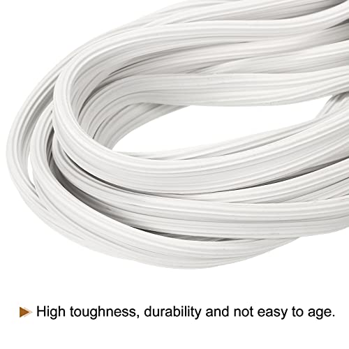 uxcell Screen Spline, 15M/49.21Ft Silicone Sealing Strip 4mm OD White - size: 4mm x 15M
