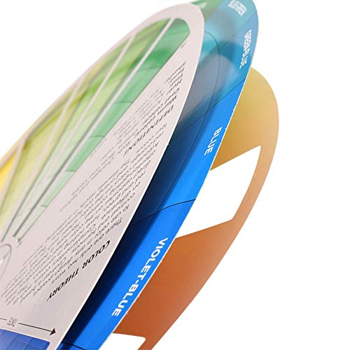 Creative Color Wheel, Paint Mixing Learning Guide Art Class Teaching Tool for Makeup Blending Board Chart Color Mixed Guide Mix Colours (9.25inch) - style: New