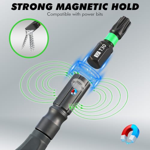 46 in 1 Magnetic Ratchet Screwdriver Set, Multi-Bit Screwdriver Kit, Nut Driver Set, Detachable Ratchet Handle with Storage Case, Repair Tool Kit for Furniture, Computer, Bicycle - style: 46-in-1 Screwdriver Set